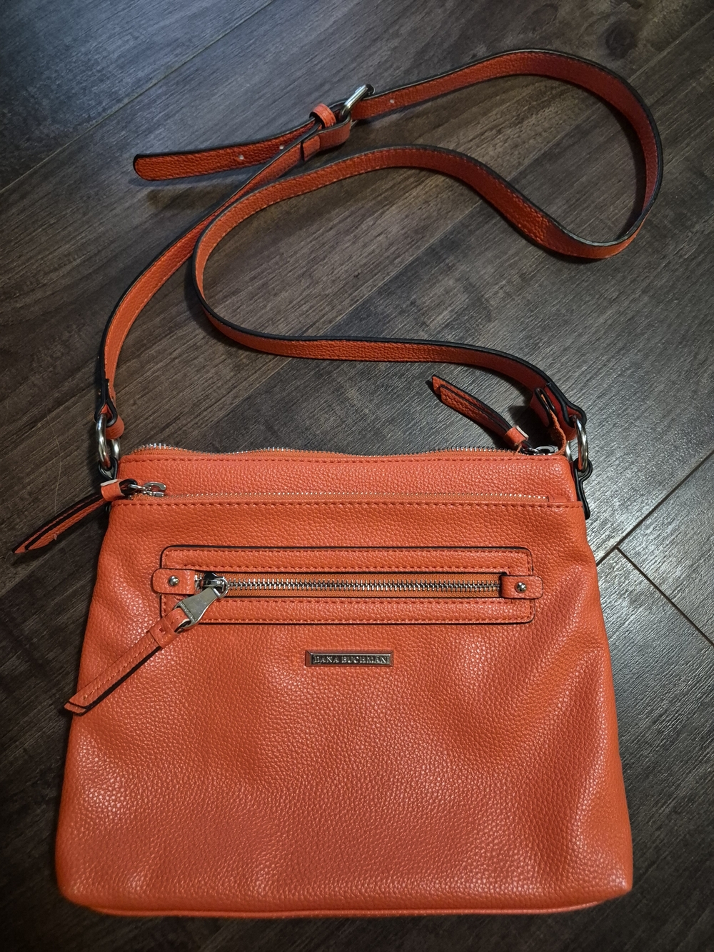 Dana Buchman Bright Orange Crossbody Bag